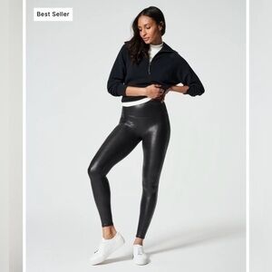 SPANXshape™ Faux Leather Leggings